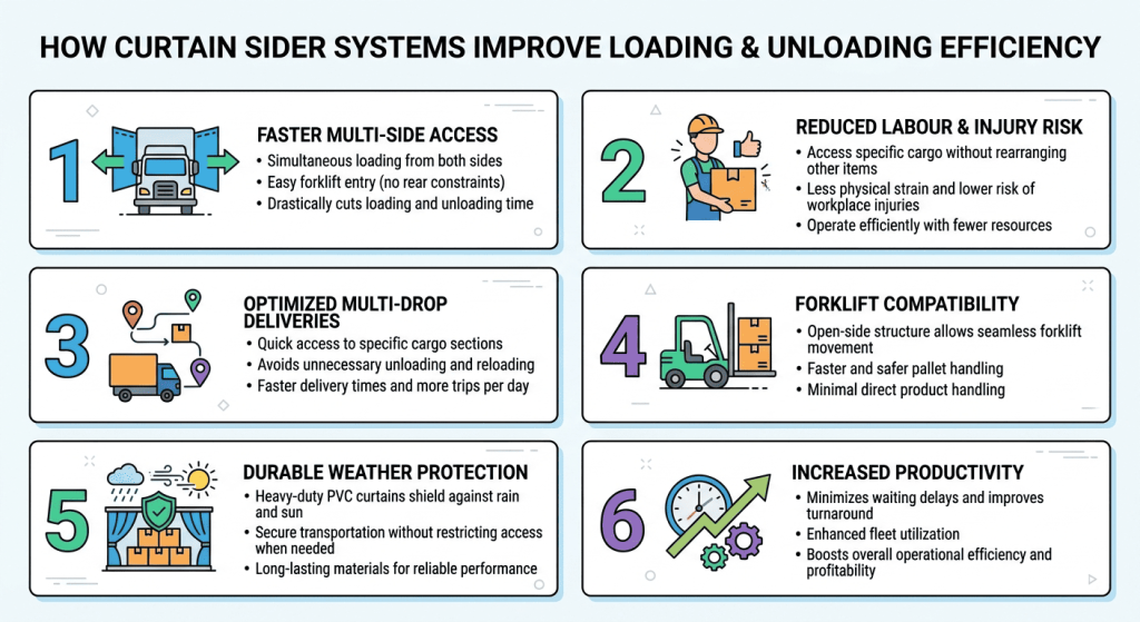 How Curtain Sider Systems Improve Loading and Unloading Efficiency